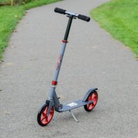 Xootz Big Wheel Kids Folding Push Scooter with Adjustable Handlebars - Gunmetal - Image 6