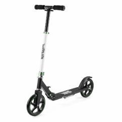 Xootz Big Wheel Kids Folding Push Scooter with Adjustable Handlebars - Black