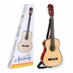 Toyrific Academy of Music Kids Acoustic Guitar with Strap and Spare Strings - 30"