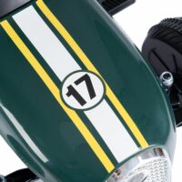 Xootz Retro Racer Kids Go Kart Racing Ride On, Green - Image 5