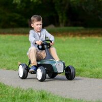 Xootz Retro Racer Kids Go Kart Racing Ride On, Green - Image 10