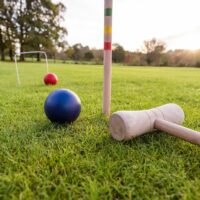 Garden Games Kids Wooden Croquet Set with Carry Bag, Outdoor Games - Image 5