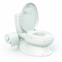 Dolu Toddler Educational Baby Potty Training Chair Seat, White - 18 Months+