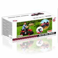 Dolu Kids Tractor Pedal Operated Ride On Truck, Red - 3 Years+ - Image 4