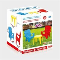Dolu Toddlers Kids Multicolour Table And Chairs Set, 2 Years + - Image 3