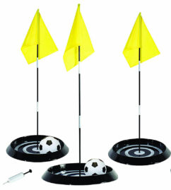 Kickmaster Football Golf Training Target Goal Set with Ball Pump