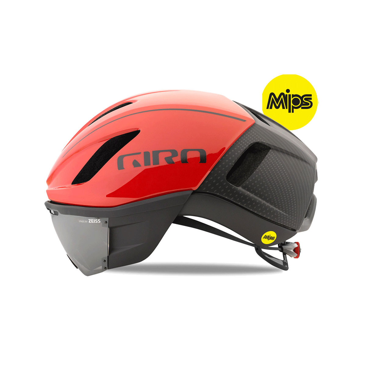 Giro Vanquish Mips Aero Road Bike Safety Helmet - Matt Bright Red