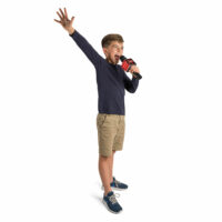 Mi-Mic X-Factor XF2 Wireless Bluetooth Portable Microphone Speaker with Stand, 2200mAh - Image 4