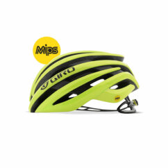Giro Cinder MIPS Road Bike Helmet, 26 Wind Tunnel Vents - Matt Highlight Yellow