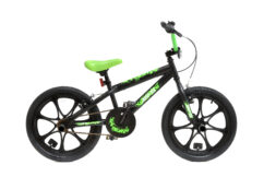 IMPERFECT XN-5-18 BMX Bike, Boys Kids Freestyle BMX - 18" MAG Wheel Black/Green