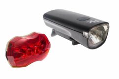 Raleigh RX 5.0 Front Rear LED Bike Light Set - AAA Battery