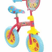 Peppa Pig 2-in-1 Convertible Kids Girls Training Balance Bike - 10" Wheels - Image 4