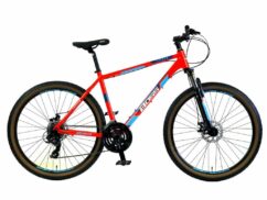 Boss Shadow Mens Hardtail Mountain Bike, 27.5" Wheel - Orange/Blue