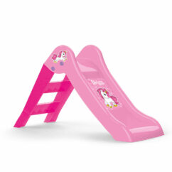 Dolu Unicorn Kids Girls My First Slide, Indoor Outdoor Garden Toy Playground - Pink