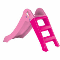 Dolu Unicorn Kids Girls My First Slide, Indoor Outdoor Garden Toy Playground - Pink - Image 2