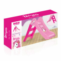 Dolu Unicorn Kids Girls My First Slide, Indoor Outdoor Garden Toy Playground - Pink - Image 3