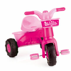 Dolu Unicorn Kids Girls My First Trike Ride On - Pink