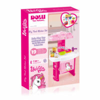 Dolu Unicorn My First Kitchen Set Kids Girls Cooking Toy Playset - Pink - Image 3