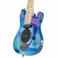 Academy of Music Kids Electric Guitar with Speaker, 30" - Purple Swirls - Image 3