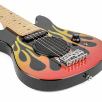 Academy of Music Kids Electric Guitar with Speaker, 30" - Flames - Image 5