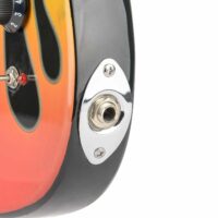Academy of Music Kids Electric Guitar with Speaker, 30" - Flames - Image 7