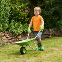 Little Roots Wheel Barrow Kids Junior Outdoor Garden Toys Playset - Image 7
