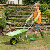 Little Roots Wheel Barrow Kids Junior Outdoor Garden Toys Playset - Image 8