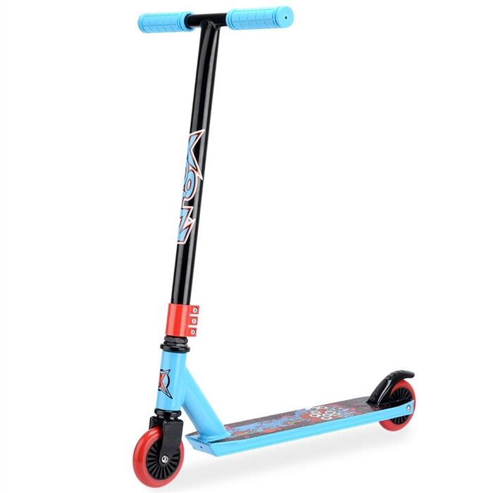 Xootz Junior Kids Alloy In-Line Stunt Scooter - Slasher Blue