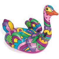 Bestway Pop Art Ostrich Rider Inflatable Beach Swimming Pool Floater - Image 2