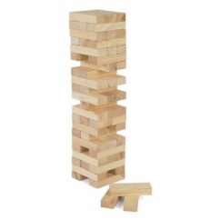 Garden Games Tumble Tower Stack 'N' Fall Wooden Blocks Indoor Outdoor Play Set