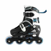 Xootz Kids Junior Inline Roller Skates Shoes, Black - 1 to 4 - Image 2