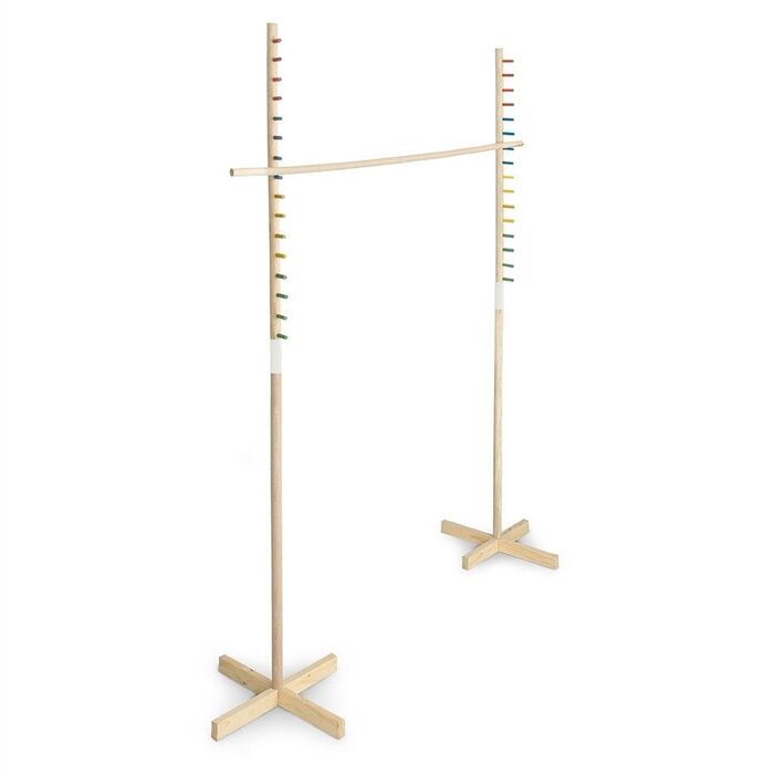Garden Games Indoor Outdoor Wooden Limbo Set, 1.5 Meters - Carry Bag Included