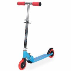 Xootz Electron Kids Junior In-Line Folding Push Scooter - Blue