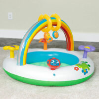 Bestway Rainbow Go & Grow Activity Gym Toddler Baby Inflatable Playpen - Image 4