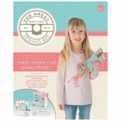 Great British Sewing Bee - Phone/Tablet Case Kit, Kids DIY Educational Toy Crafts Kit