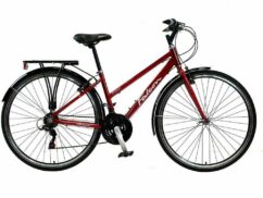 Falcon Venture Ladies Hybrid City Bike, 700c Wheel - Red