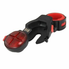 ETC Auto15 Waterproof 15 Lumen LED Rear Bike Light, USB Rechargeable