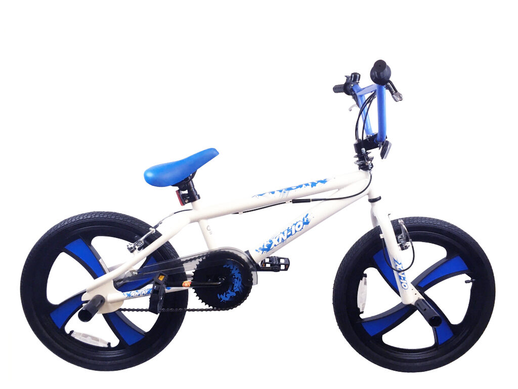 IMPERFECT XN-10-20 BMX Unisex Freestyle Stunt Bike 20" - White/Blue