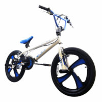 IMPERFECT XN-10-20 BMX Unisex Freestyle Stunt Bike 20" - White/Blue - Image 3