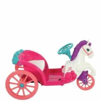 Disney Princess Dream Horse & Carriage 6v Battery Operated Kids Ride On - Image 2