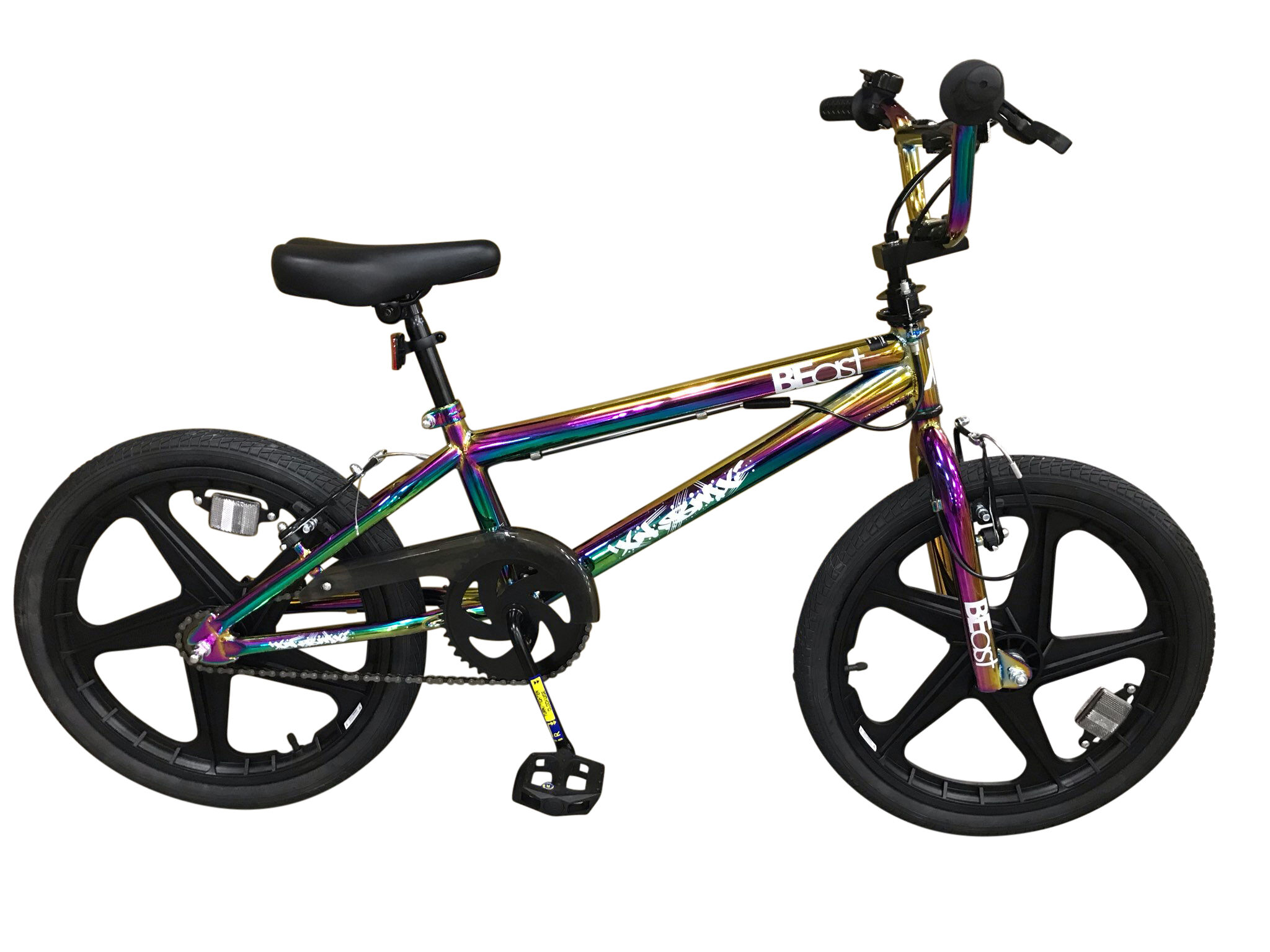 XN Beast Neo Chrome Jet Fuel 20" Kids Freestyle BMX MAG Wheel, Single Speed, 360 Gyro