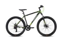 Tiger ACE 27.5 V2 Mens Hardtail Mountain Bike, 21 Speed - Black/Green