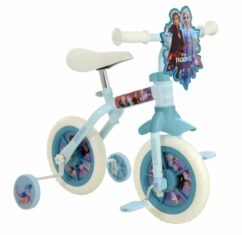 MV Frozen 2 Kids 2-In-1 10" Training Bike - Balance/Pedal w/ Stabilisers