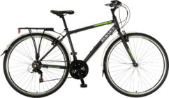 Dawes Discovery Trail EQ Mens Trekking Bike, 700c Wheel, 18 speed - Dark Grey/Lime