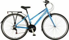 Dawes Discovery Trail Low Step EQ Ladies Trekking Bike, 700c Wheel, 18 Speed - Blue