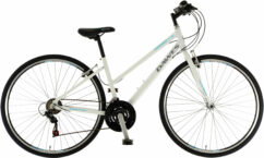 Dawes Discovery 101 Low Step Ladies Hybrid Bike, 700c Wheel, 18 Speed - White