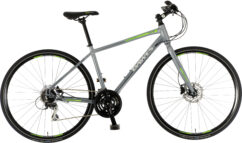 Dawes Discovery 301 Crossbar Hybrid Bike, 700c Wheel, 24 Speed - Satin Silver