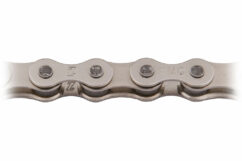 KMC Z1 Wide EPT 128 Link E-Bike BMX Chain, Single Speed - Dark Silver
