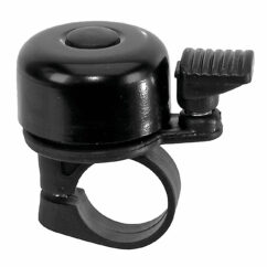 Aluminium Bicycle Sprung Bell - Black