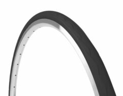 Tannus Aither II Slick Road Bike Tyre, Midnight Black - 700c x 23